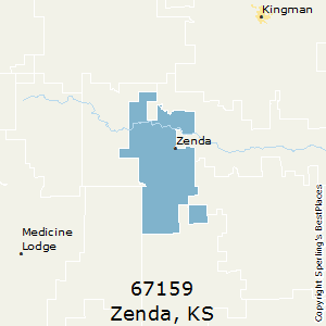 Zenda,Kansas County Map