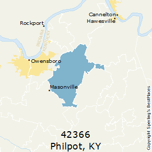 Philpot,Kentucky County Map