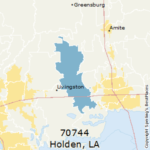 Holden,Louisiana(70744) Zip Code Map