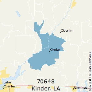Kinder,Louisiana County Map