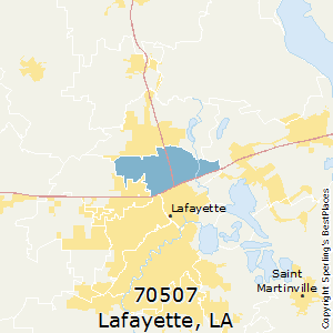 Lafayette,Louisiana County Map