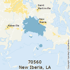 New_Iberia,Louisiana County Map