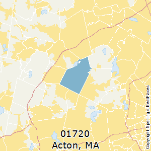 Acton,Massachusetts County Map