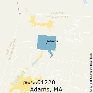 Adams,Massachusetts County Map