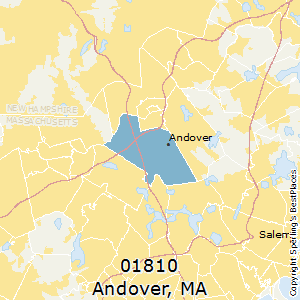 Andover,Massachusetts County Map