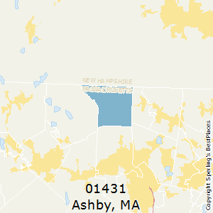 Ashby,Massachusetts County Map