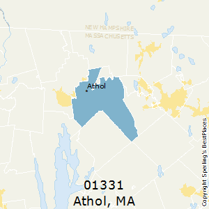 Athol,Massachusetts(01331) Zip Code Map