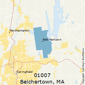 Belchertown,Massachusetts County Map