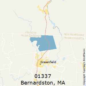 Bernardston,Massachusetts County Map