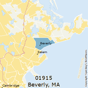 Beverly,Massachusetts County Map