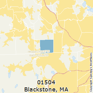 Blackstone,Massachusetts County Map