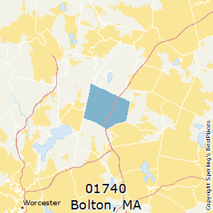 Bolton,Massachusetts County Map