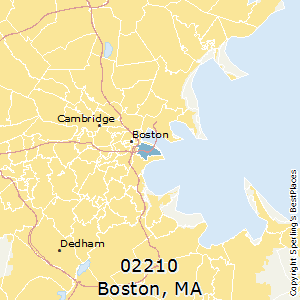 Boston,Massachusetts County Map
