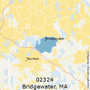 Bridgewater,Massachusetts County Map