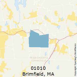 Brimfield,Massachusetts County Map