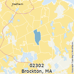 Brockton,Massachusetts County Map