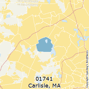 Carlisle,Massachusetts County Map