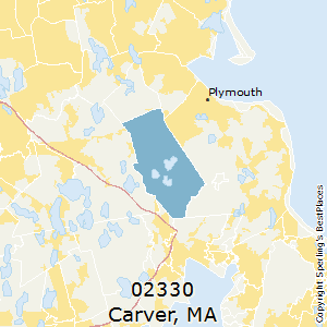 Carver,Massachusetts County Map