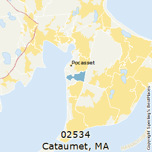Cataumet,Massachusetts County Map