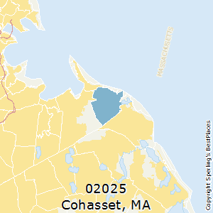 Cohasset,Massachusetts(02025) Zip Code Map