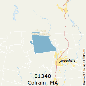 Colrain,Massachusetts County Map