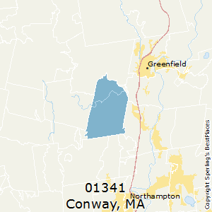 Conway,Massachusetts County Map