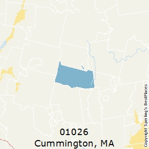 Cummington,Massachusetts County Map