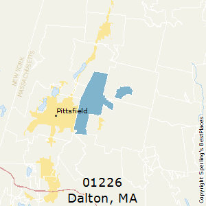 Dalton,Massachusetts County Map