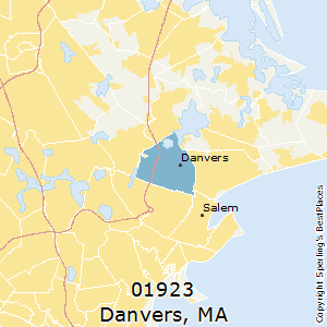 Danvers,Massachusetts County Map
