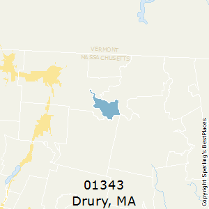 Drury,Massachusetts County Map