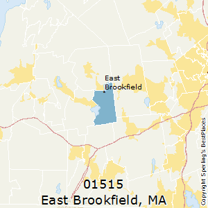 East_Brookfield,Massachusetts County Map