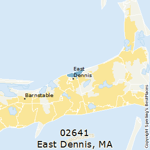 East_Dennis,Massachusetts County Map