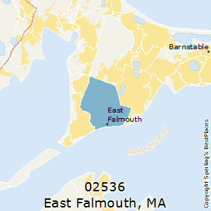 East_Falmouth,Massachusetts County Map