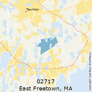 East_Freetown,Massachusetts County Map