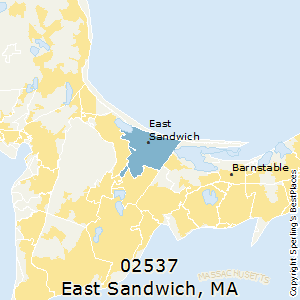 East_Sandwich,Massachusetts County Map