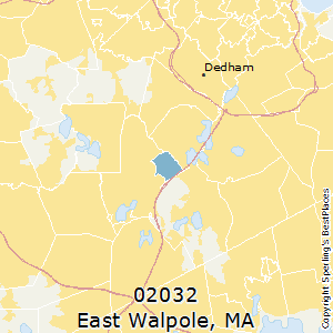 East_Walpole,Massachusetts County Map