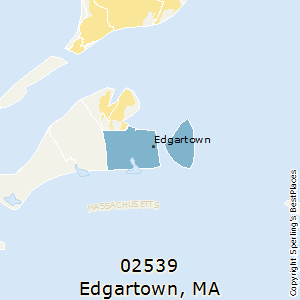 Edgartown,Massachusetts County Map