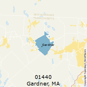 Gardner,Massachusetts County Map