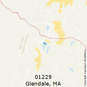 Glendale,Massachusetts County Map