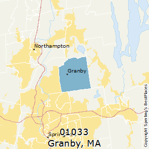Granby,Massachusetts County Map