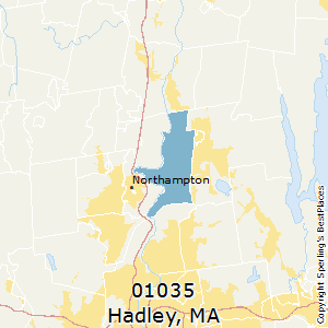 Hadley,Massachusetts County Map