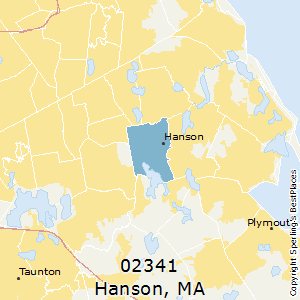 Hanson,Massachusetts County Map