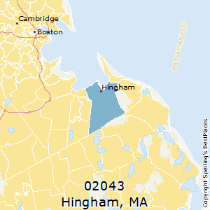 Hingham,Massachusetts County Map