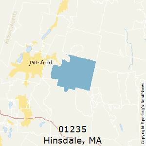Hinsdale,Massachusetts County Map
