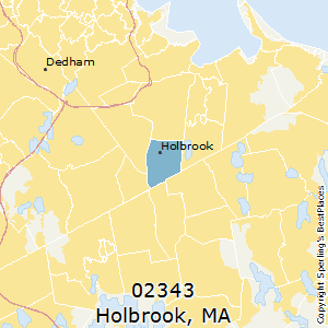 Holbrook,Massachusetts County Map