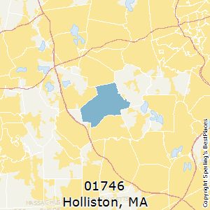 Holliston,Massachusetts County Map