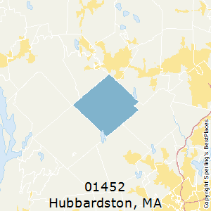 Hubbardston,Massachusetts County Map