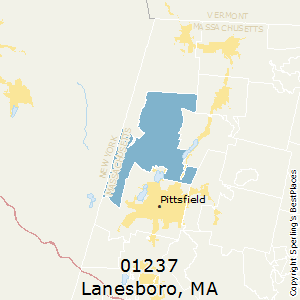 Lanesboro,Massachusetts County Map