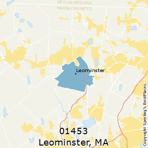 Leominster,Massachusetts County Map