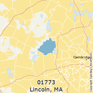 Lincoln,Massachusetts County Map